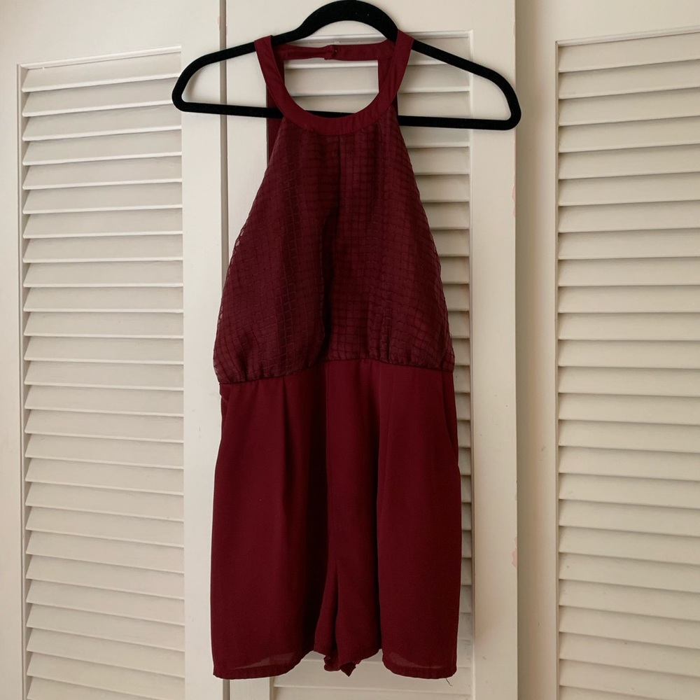 Maroon Romper - image 1